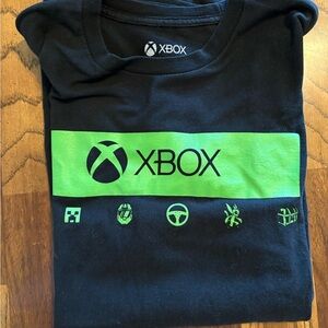Xbox Black and Green Men's Short Sleeve Tee